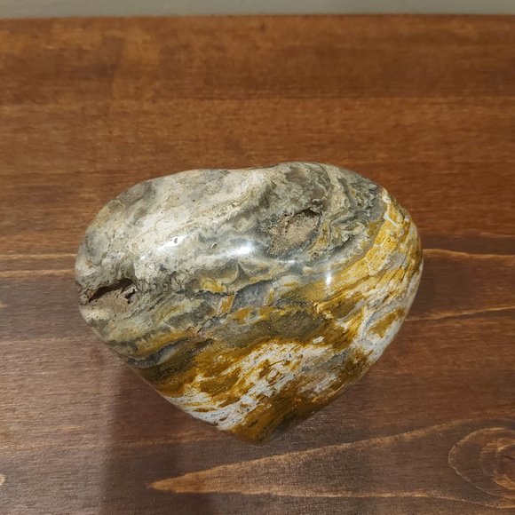 🔥 Sale 🔥 Zebra Jasper Super Chunky Heart - Final Price - Picture 1 of 13